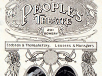 The People's Theatre Masthead